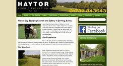 Desktop Screenshot of haytorkennels.co.uk